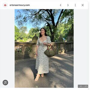 Hill House Home Ophelia dress Sand Basketweave Vine · Size: S